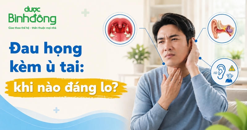 Đau họng ù tai thumbnail