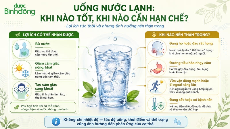 Ảnh hưởng của nước lạnh với cơ thể