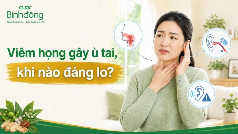 Viêm họng ù tai vì sao?