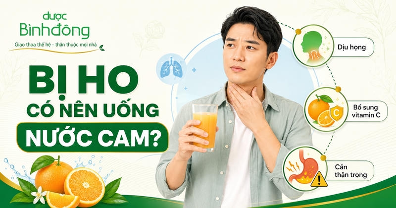 bị ho uống nước cam được không thumbnail