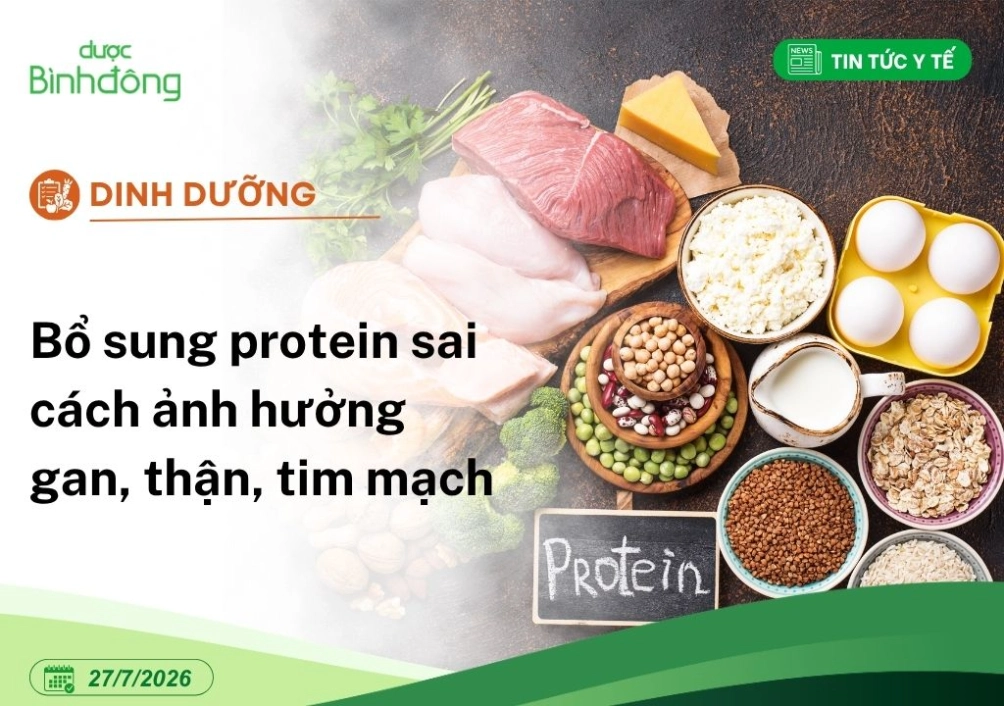 Bổ sung protein sai cách