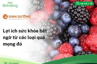 lợi ích sức khỏe các loại quả mọng đỏ