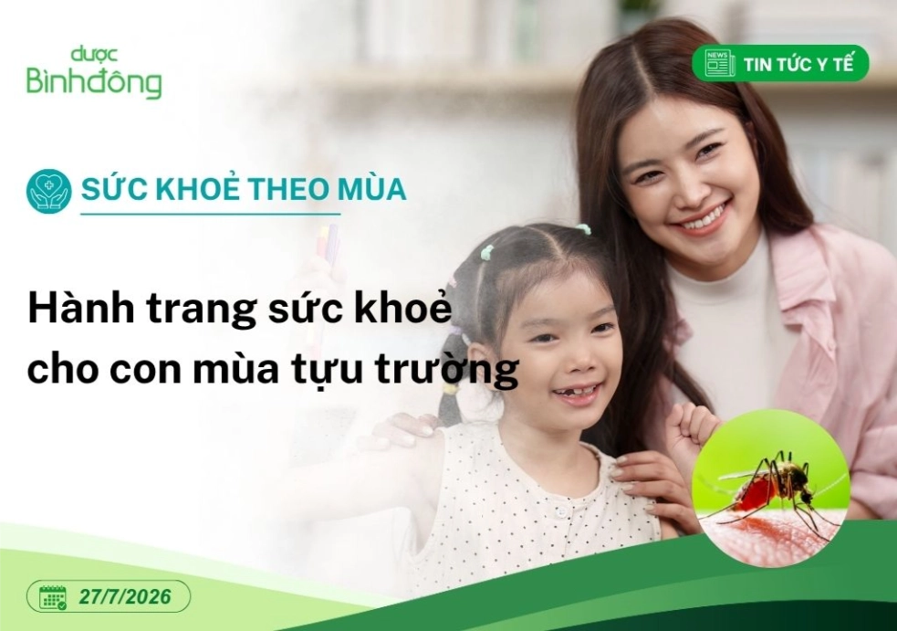 Hành trang sức khoẻ cho con mùa tựu trường