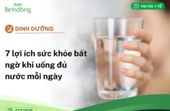lợi ích sức khỏe khi uống đủ nước