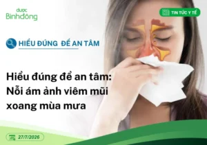 viêm mũi xoang mùa mưa