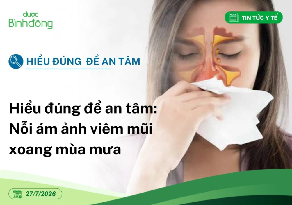 viêm mũi xoang mùa mưa