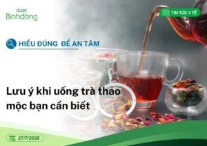 Lưu ý khi uống trà thảo mộc
