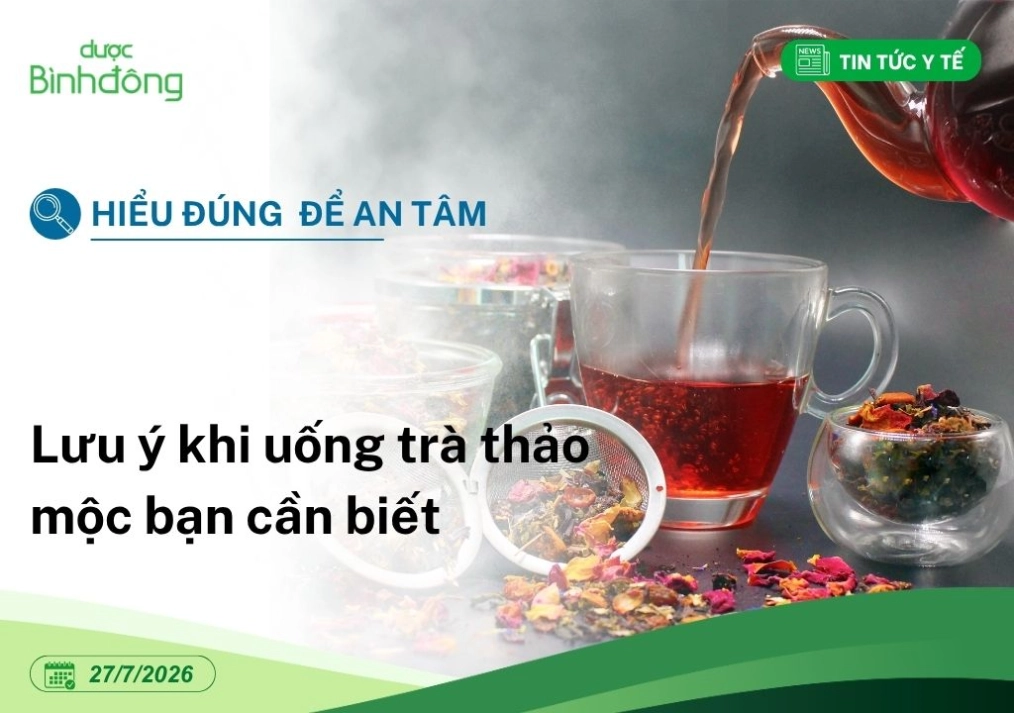 Lưu ý khi uống trà thảo mộc