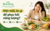 Thumbnail người mệt mỏi bên bữa ăn cân đối, gồm vai trò, nguyên tắc và giải pháp dinh dưỡng.