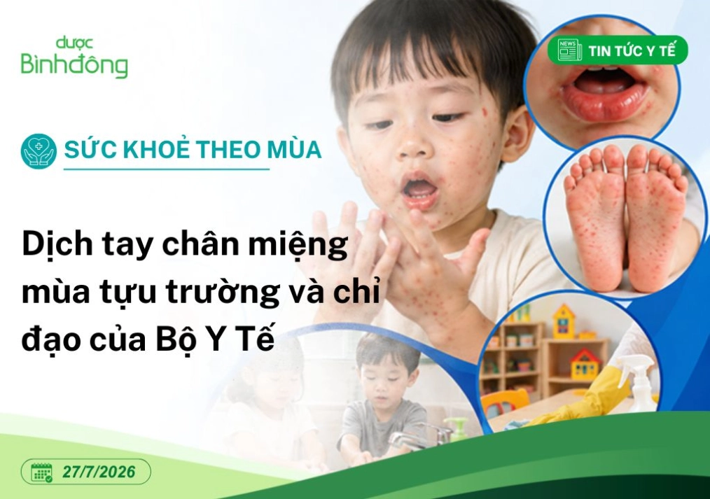 dịch tay chân miệng mùa tựu trường