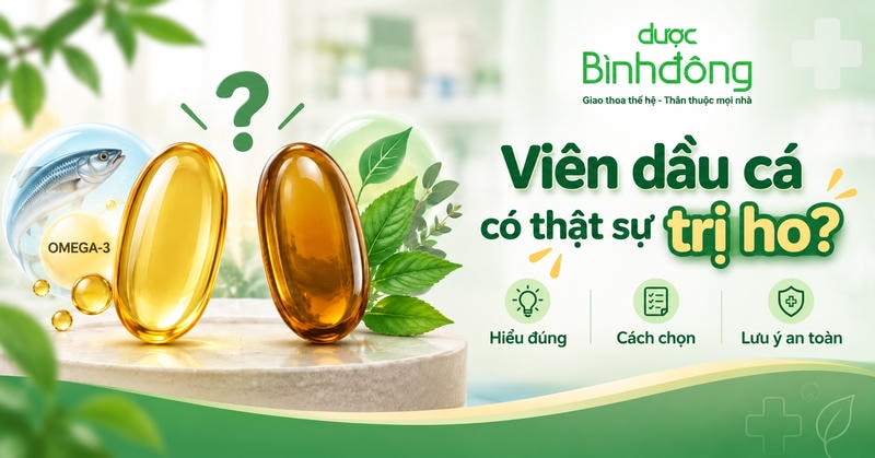 Thumbnail so sánh viên dầu cá omega-3 với viên tinh dầu thảo dược, nhấn mạnh cách chọn và lưu ý an toàn.