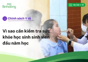 kiểm tra sức khỏe học sinh đầu năm học