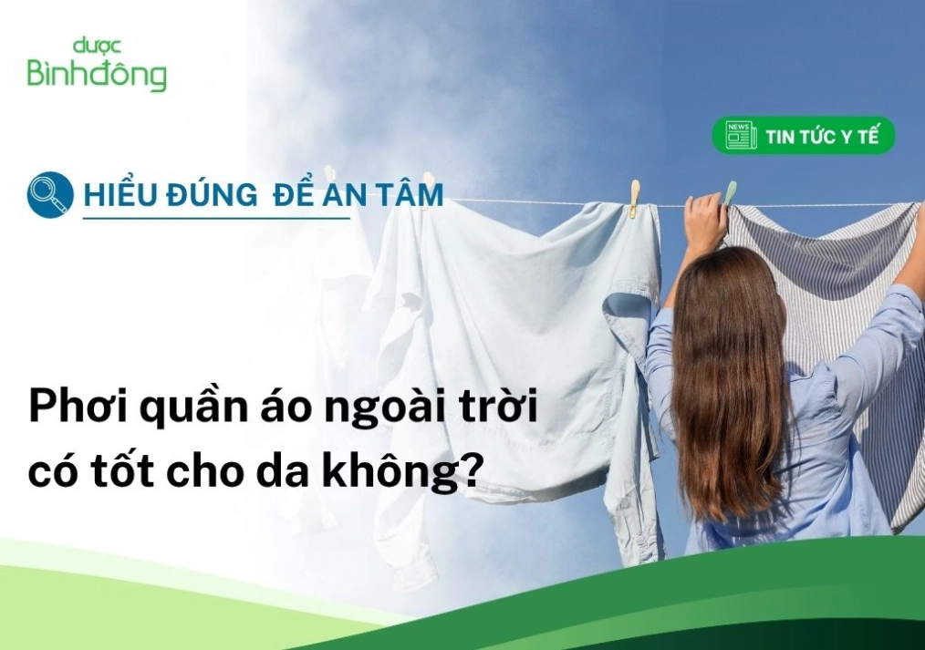 Phơi quần áo ngoài trời
