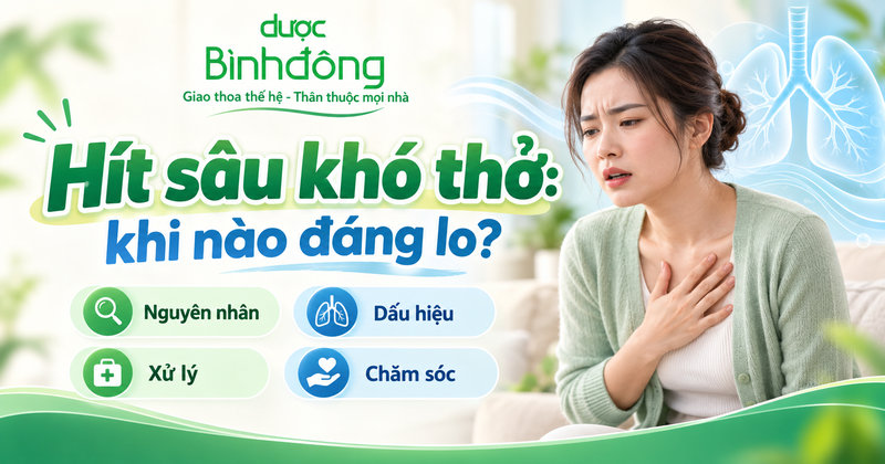 Người phụ nữ đặt tay lên ngực cùng các nội dung về nguyên nhân, dấu hiệu và chăm sóc