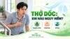 Người đàn ông cúi người, đặt tay lên ngực và thở gấp. Tiêu đề: “Thở dốc: Khi nào nguy hiểm?