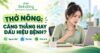 Thumbnail thở nông với người phụ nữ đặt tay lên ngực trước laptop. Nội dung đề cập nguyên nhân, dấu hiệu và cách điều chỉnh.