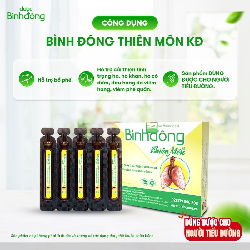 Bình Đông Thiên Môn KĐ (Hộp 10 ống x 10ml/ống)