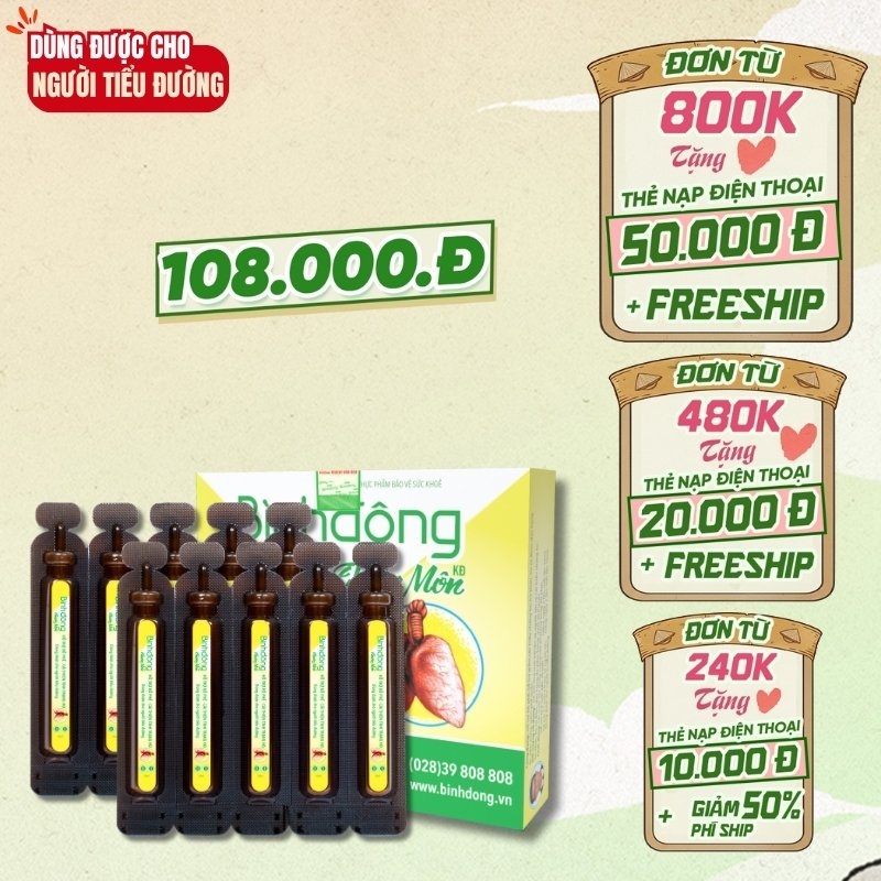 Bình Đông Thiên Môn KĐ (Hộp 10 ống x 10ml/ống)