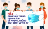 Hướng dẫn sử dụng khẩu trang phòng, chống dịch COVID-19 tại nơi công cộng