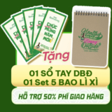 [Tặng] 1 số tay DBĐ + Set 5 BAO LÌ XÌ & Giảm 50% phí ship