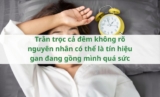 Trằn trọc cả đêm không rõ nguyên nhân có thể là tín hiệu gan đang gồng mình quá sức