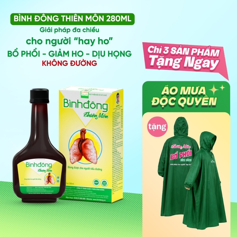 BÌNH ĐÔNG THIÊN MÔN – Dược Bình Đông (chai 280ml) – KHÔNG ĐƯỜNG