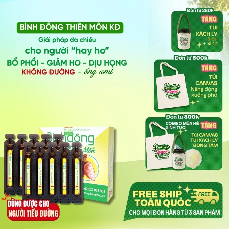 Bình Đông Thiên Môn KĐ (Hộp 10 ống x 10ml/ống)