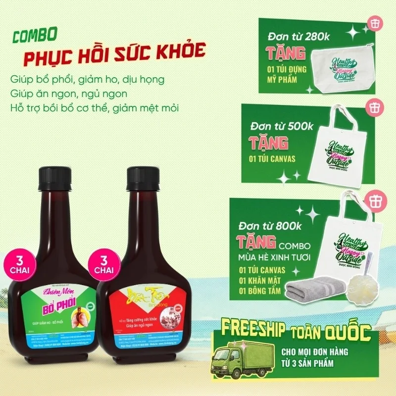 Combo Phục Hồi Sức Khỏe – Bình Đông