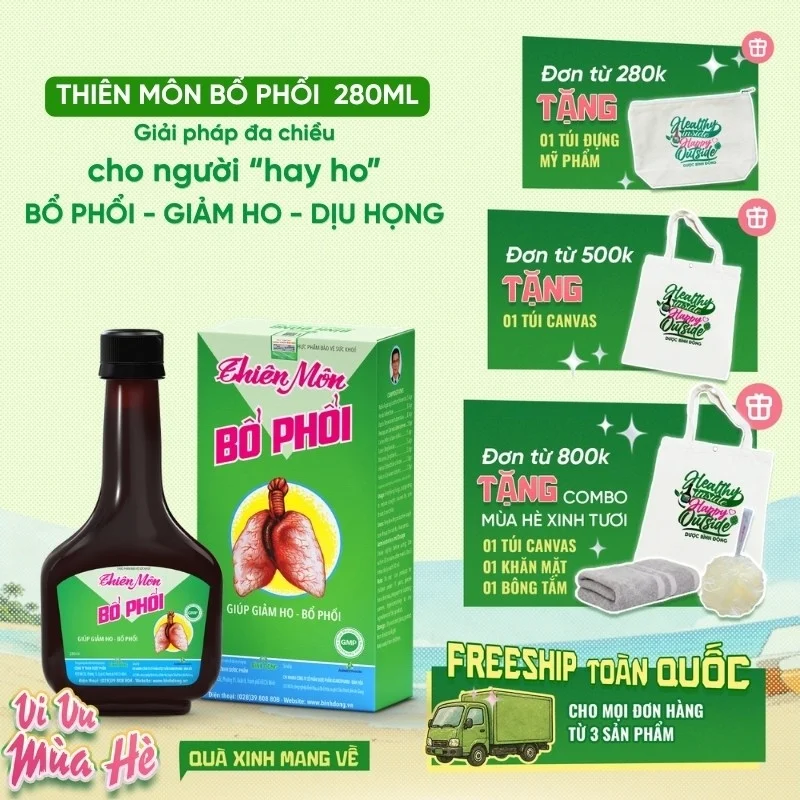 Thiên Môn Bổ Phổi – Dược Bình Đông (chai 280ml)