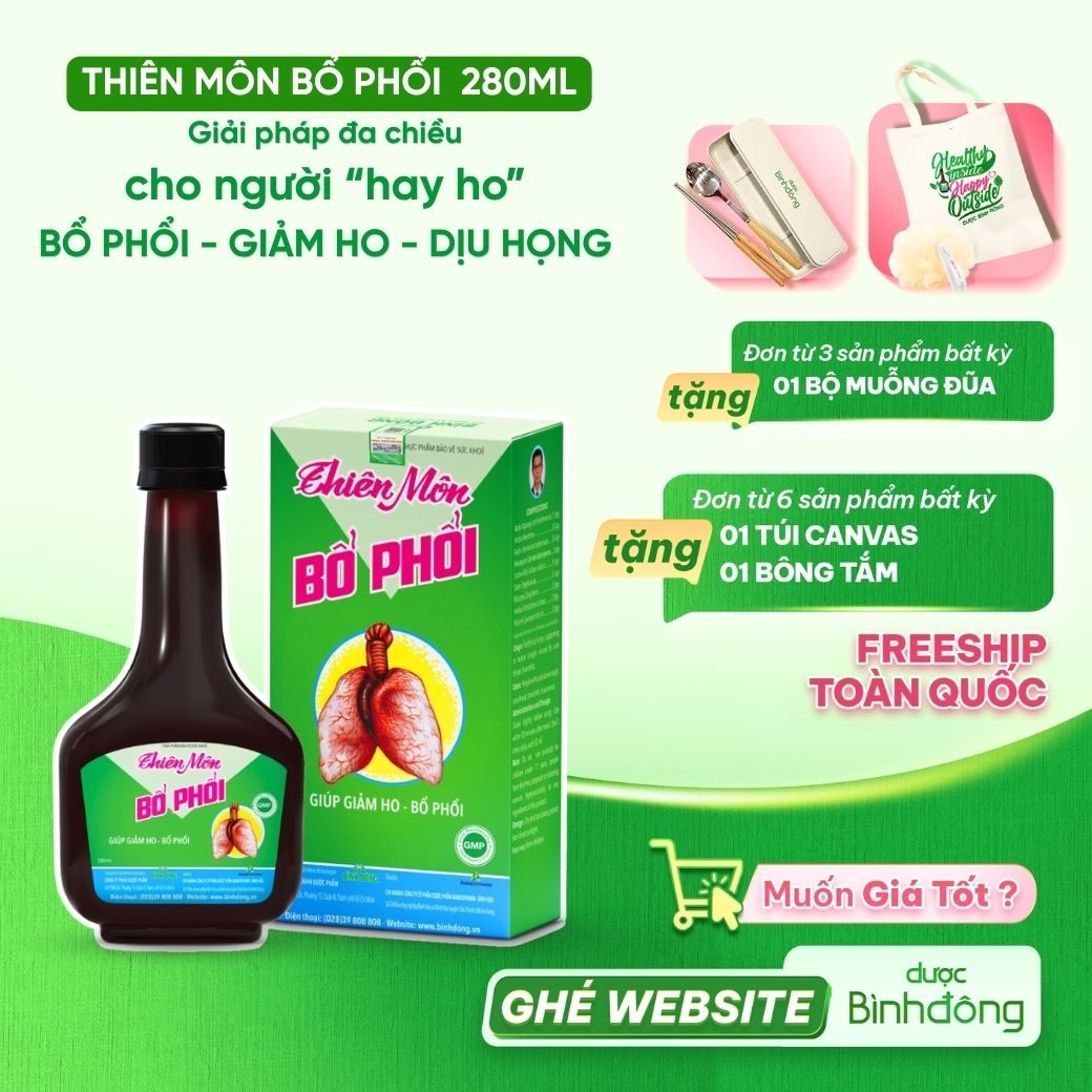 Thiên Môn Bổ Phổi – Dược Bình Đông (chai 280ml)