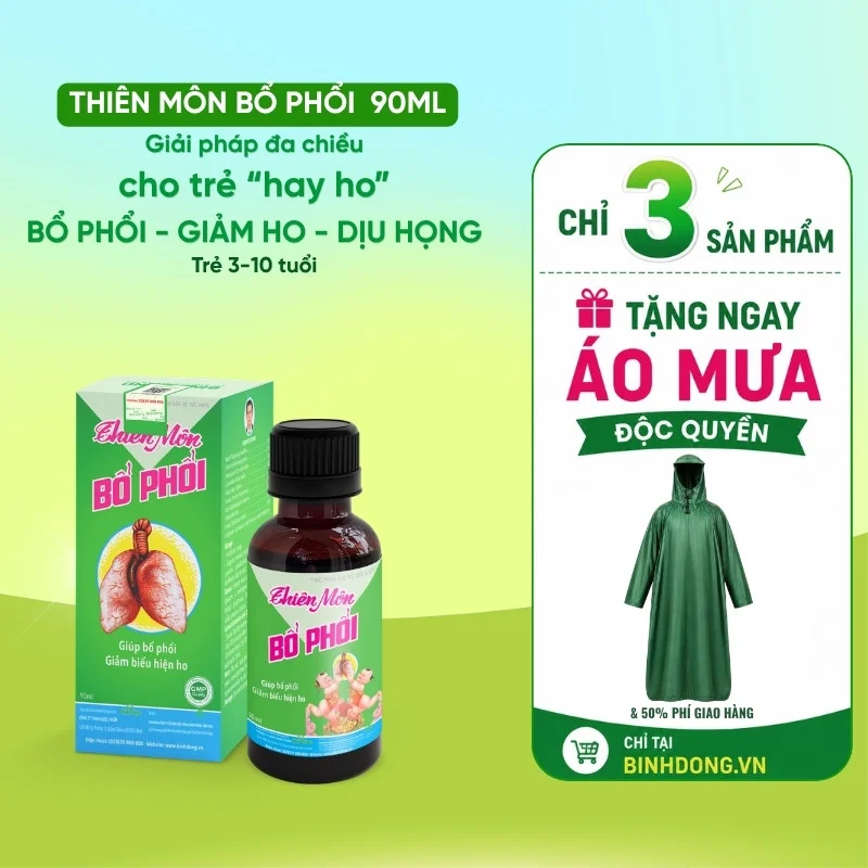 Thiên Môn Bổ Phổi – Dược Bình Đông (chai 90ml) – Trẻ em