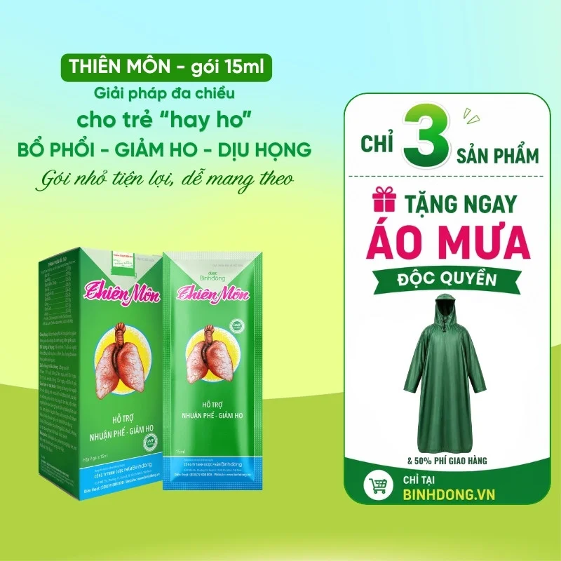 Thiên Môn – Dược Bình Đông – gói 15ml (Hộp 9 gói x 15ml/gói)