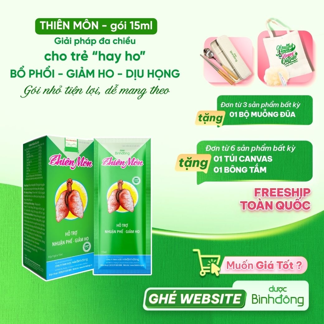 Thiên Môn – Dược Bình Đông – gói 15ml (Hộp 9 gói x 15ml/gói)