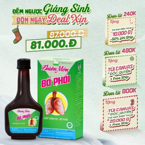 Thiên Môn Bổ Phổi – Dược Bình Đông (chai 280ml)
